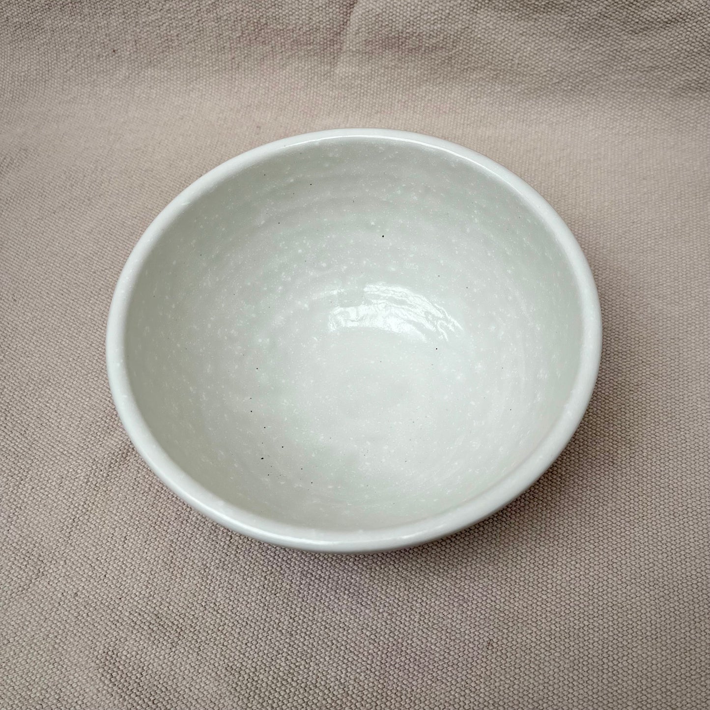 Donburi-skål vit-svart "Rokube"