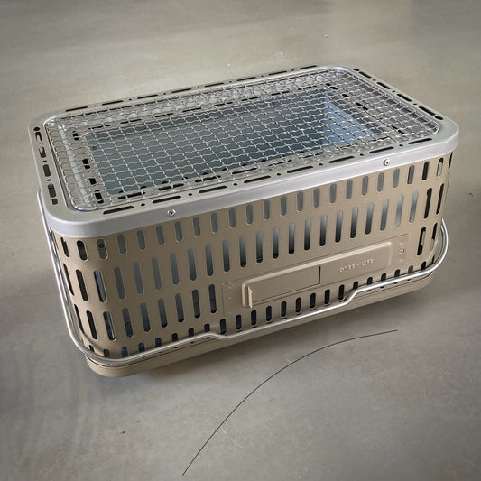 Konro Grill i stål "Green Life" 39cm