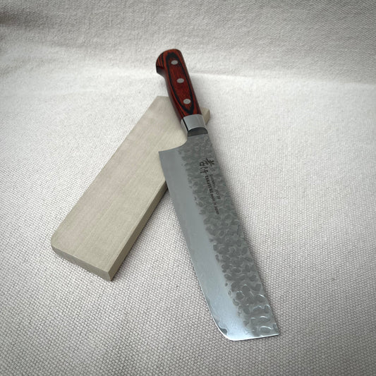 Grönsakskniv "Nakiri Sakai Takayuki" Damascus 160mm, handtag i Mahogny