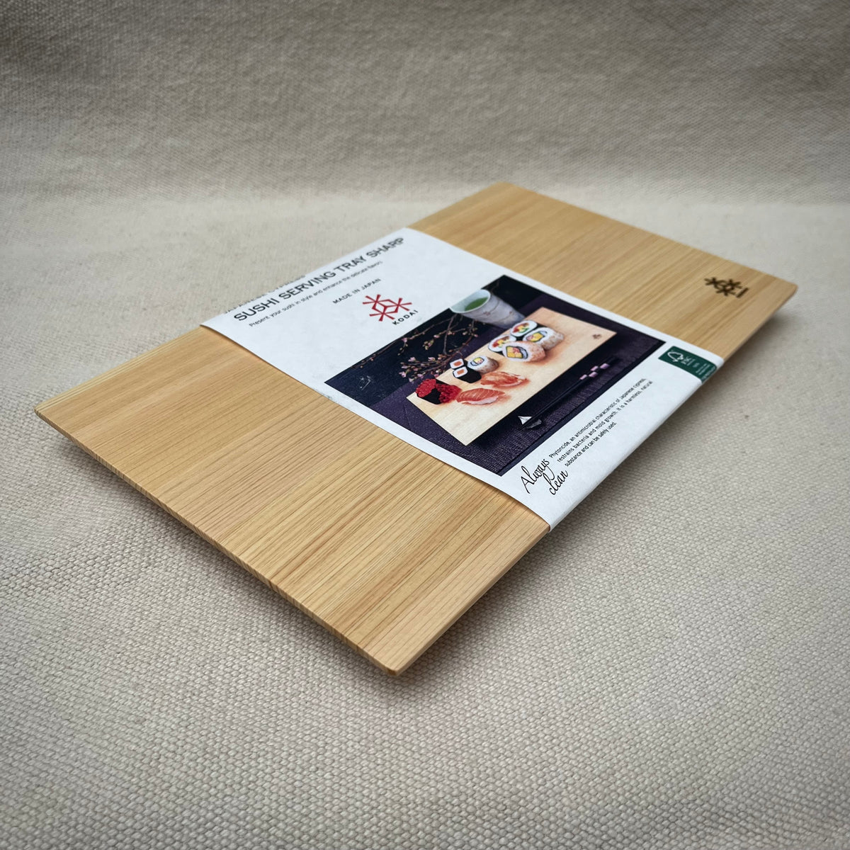 Serveringsfat för sushi av japansk ädelcypress "Kodai"