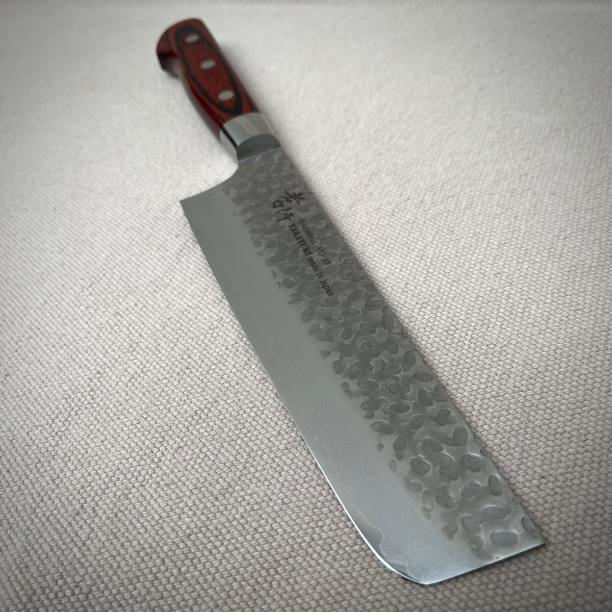 Grönsakskniv "Nakiri Sakai Takayuki" Damascus 160mm, handtag i Mahogny